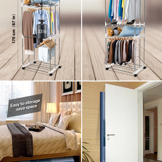 Air Dryer Folding Wardrobe – 3-Layer Portable Electric Clothes Dryer