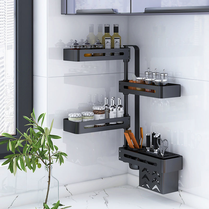 Kitchen Punch-Free Multi-Functional Storage Rack