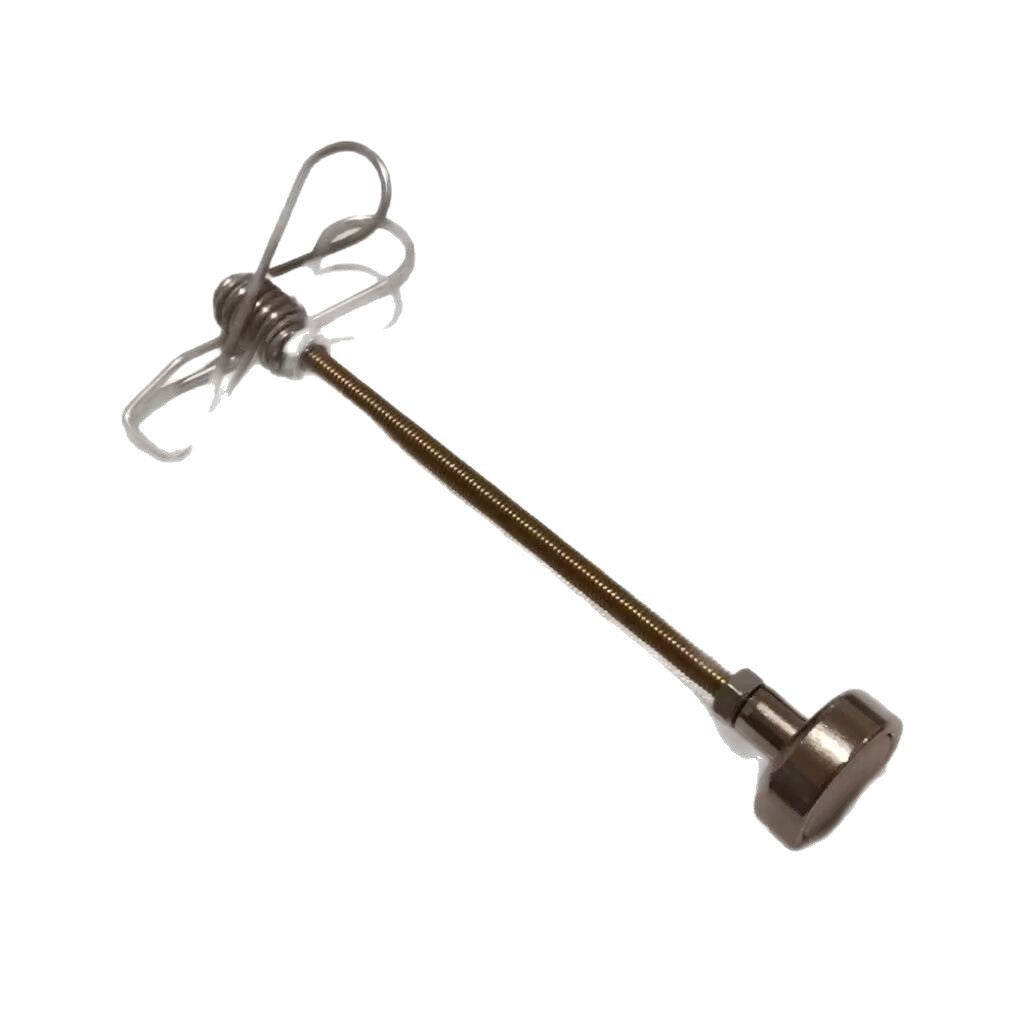 Metallic whisk on a white background