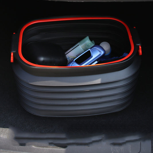 Multifunctional Retractable Car Garbage Can & Organizer | 37L Large Capacity