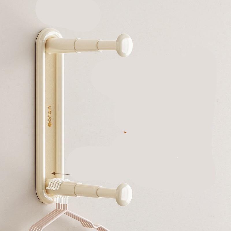 Retractable Hanger Storage Rack Punch-free