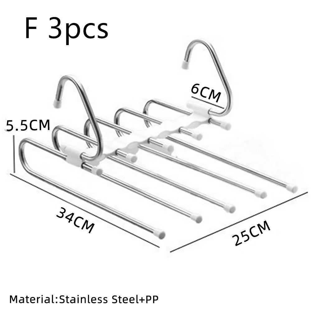 Telescopic Folding Pants Hanger Household Magic Pants Trousers Hanger Wardrobe Storage