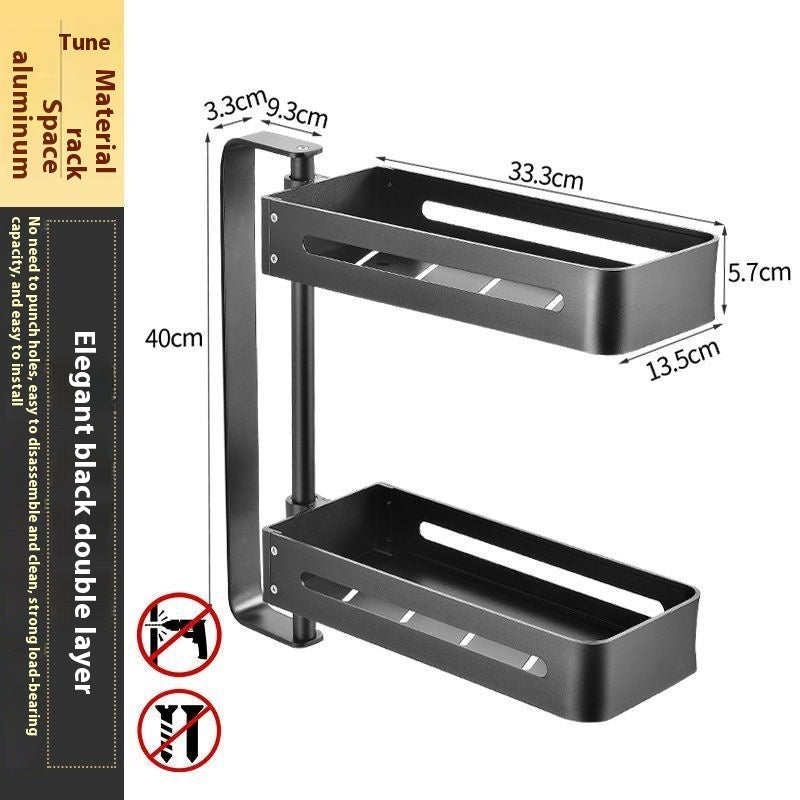 Kitchen Punch-Free Multi-Functional Storage Rack