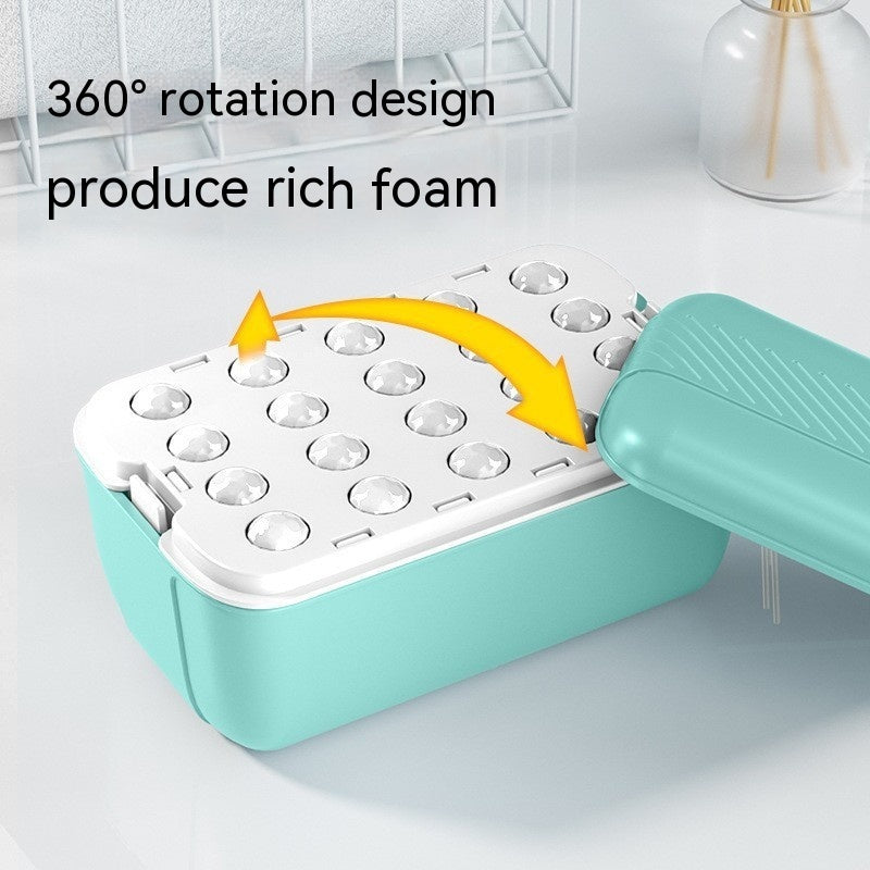 Multifunctional Soap Dish Hand Rub-free Foaming With Lid