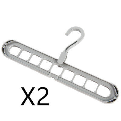9-Hole Multi-Function Folding Clothes Hanger – Space-Saving Organizer