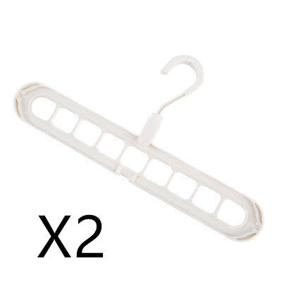 9-Hole Multi-Function Folding Clothes Hanger – Space-Saving Organizer