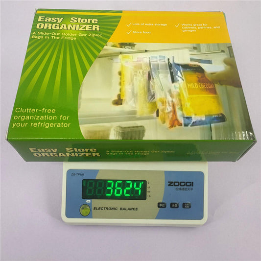 Refrigerator Sealed Bag Storage Hanger – Telescopic Track Organizer
