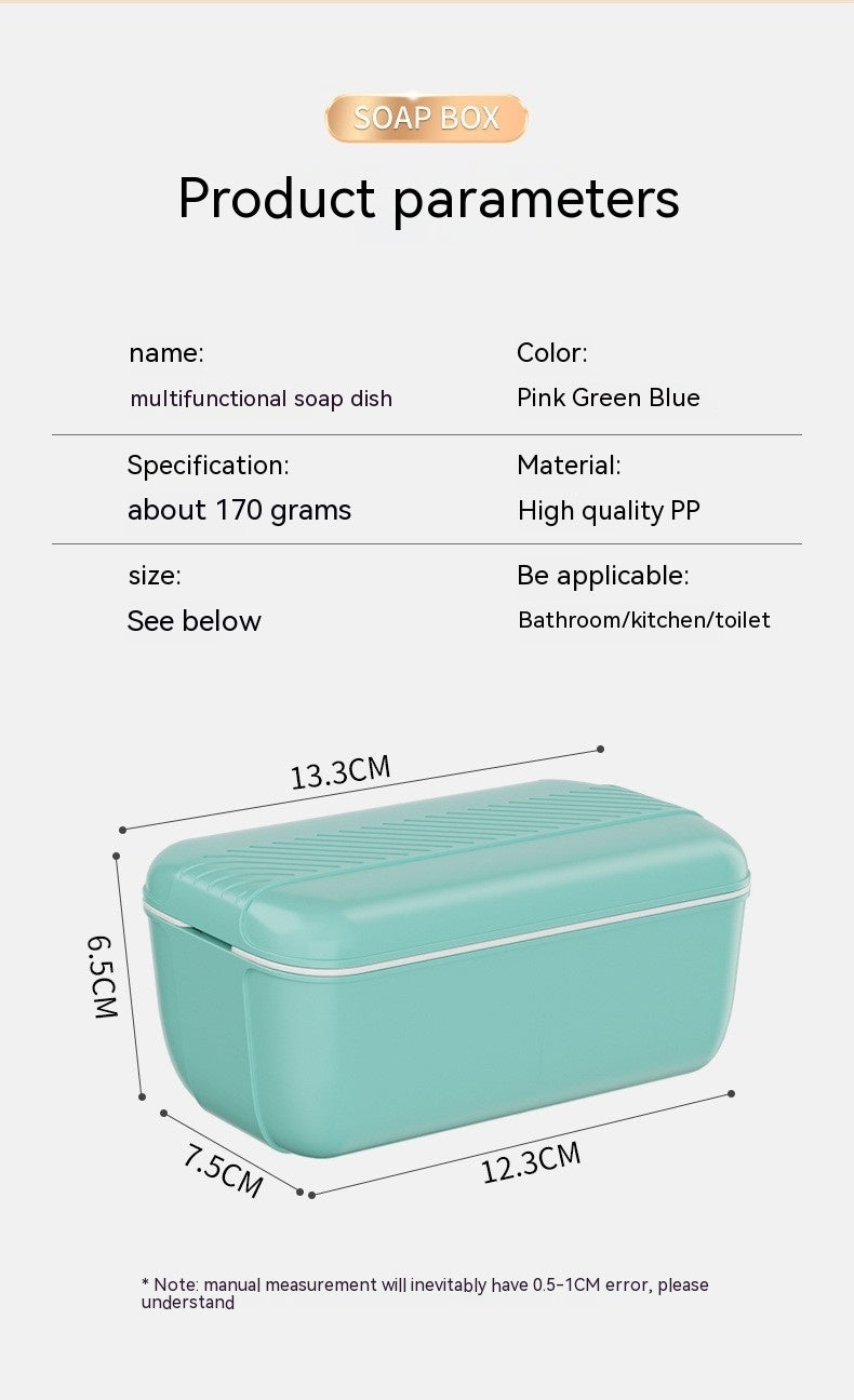 Multifunctional Soap Dish Hand Rub-free Foaming With Lid