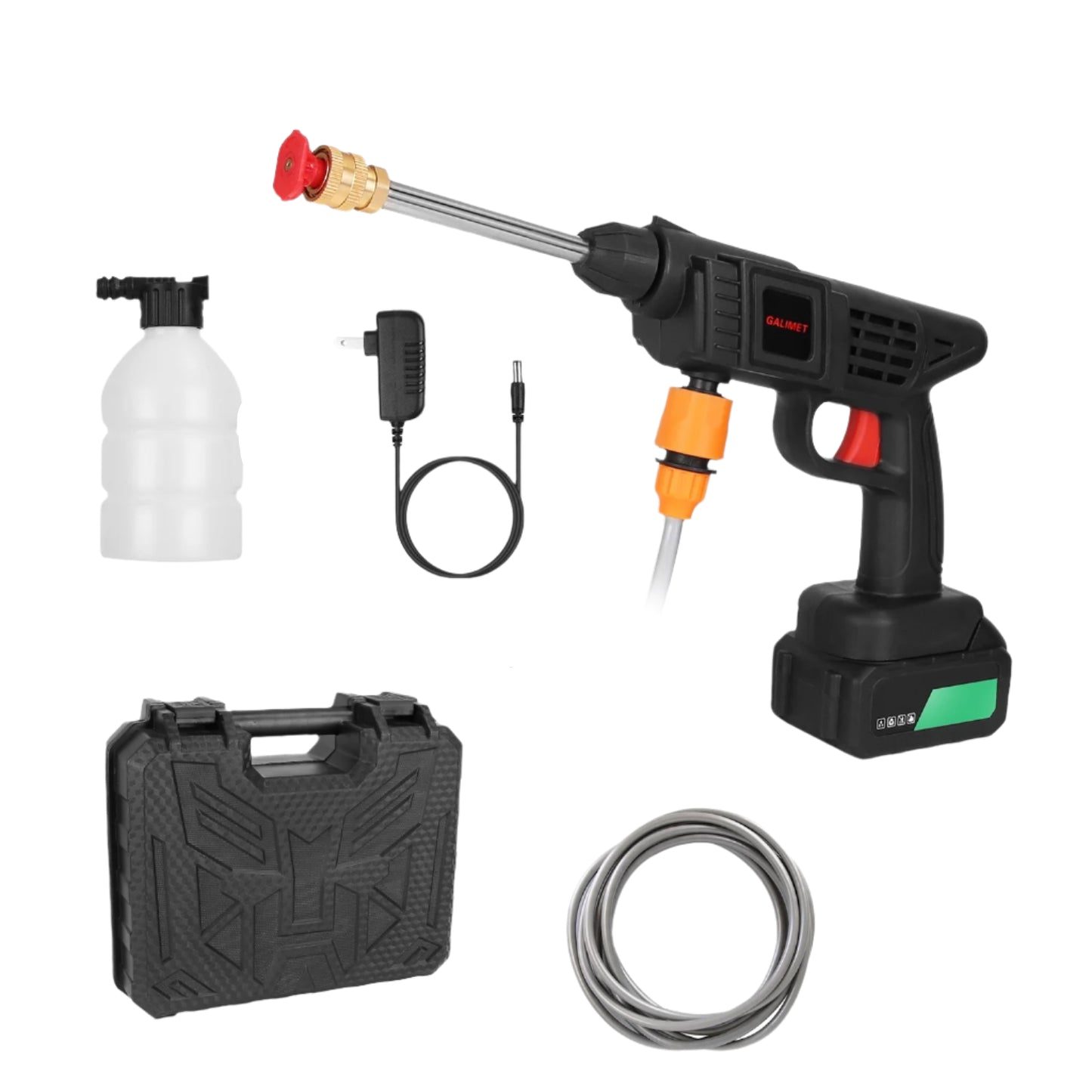 Cordless Electric Pressure Washer – High-Pressure Water Sprayer 363PSI with 48V 12000mAh Rechargeable Battery