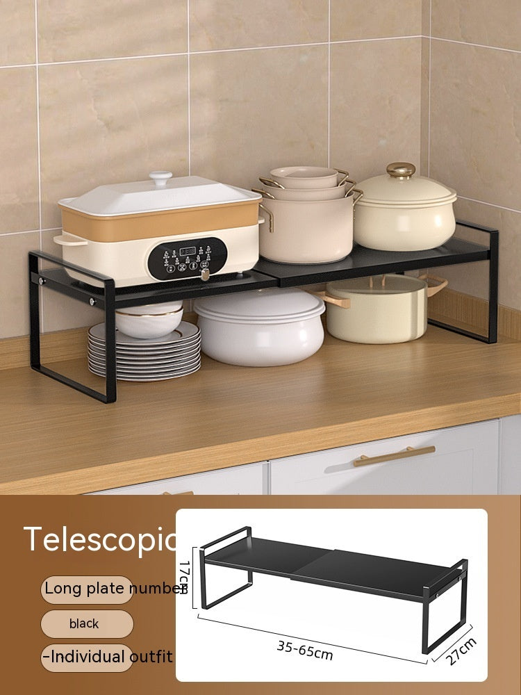 Kitchen Storage Retractable Cabinet Shelf – Multi-Purpose Detachable Organizer