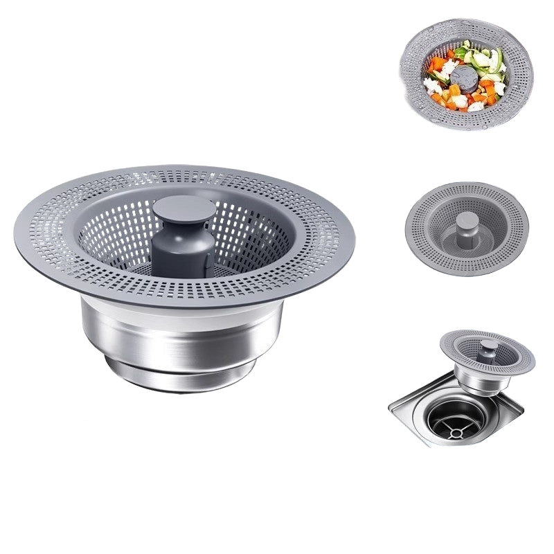 Stainless Steel Kitchen Bounce Core Sink Strainer Drain Cap – Durable and Versatile
