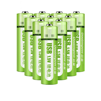 Ondaum USB Rechargeable Battery No. 5, No. 7 Lithium Battery, Large Capacity 1.5v Constant Voltage AA