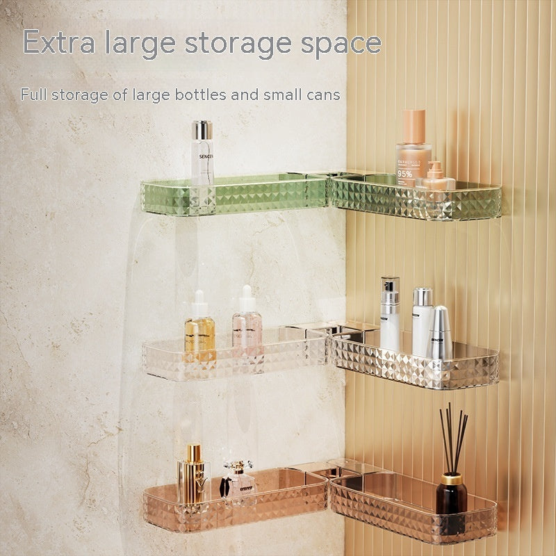 Bathroom Wall-mounted Multi-function Rotating Storage Rack