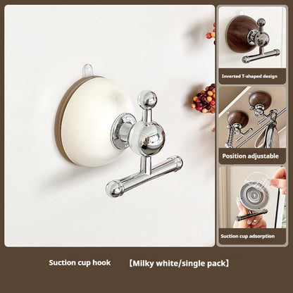 Wood Grain Sucker Hook – Modern Simplicity Space Organizer