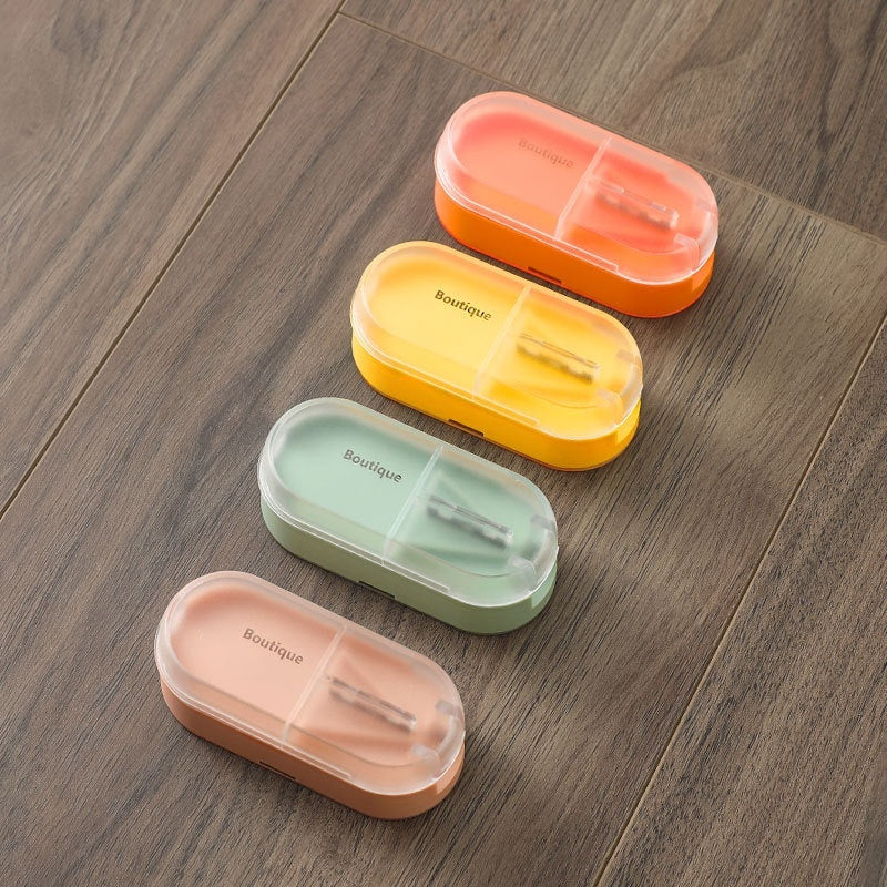 Home Has Pill Cutter Tablet Divider Compartment Pill Box