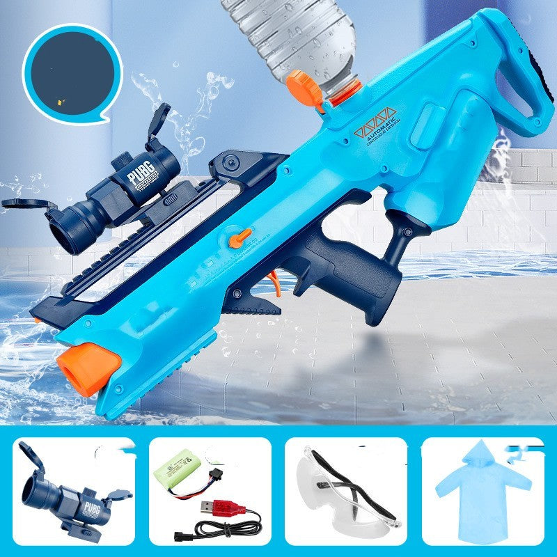 Electric Continuous Water Gun – Super-Large Rechargeable Water Spray Toy for Kids