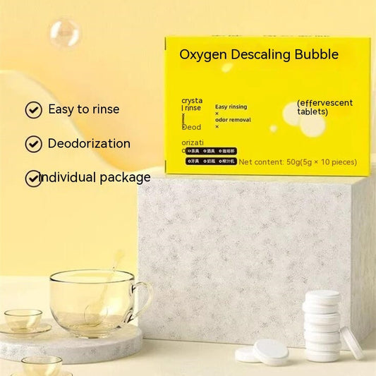 Bubble Active Oxygen Descaling Effervescent Tablets Tableware Scavenging Agent Cleaning Tea Stain Artifact