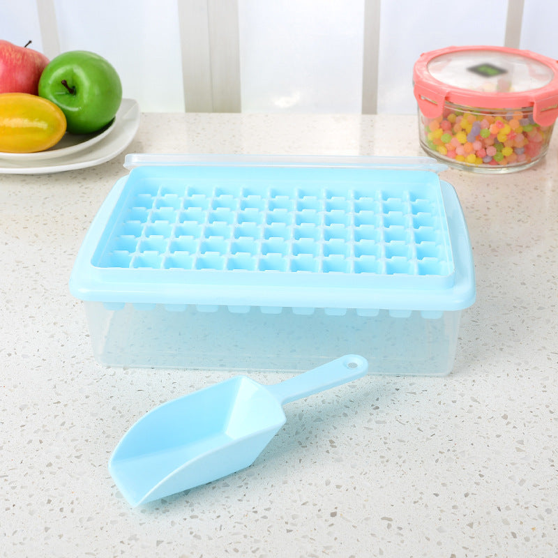 Fashionable Ice Tray with Fresh-Keeping Box and Ice Shovel – Multi-Cell Ice Maker
