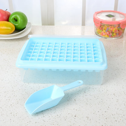 Fashionable Ice Tray with Fresh-Keeping Box and Ice Shovel – Multi-Cell Ice Maker