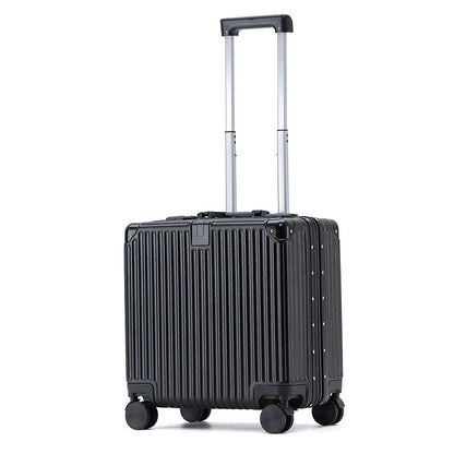 Multi-Functional 18-Inch Aluminum Frame Trolley Case - Perfect for Leisure Travel