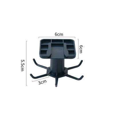 360-Degree Rotating Kitchen Storage Rack – Multi-Row Hook Organizer