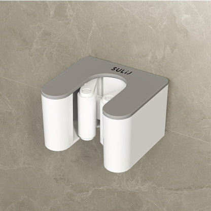 Wall-Mounted Mop Clip Hook – Free Punch Mop Rack for Bathroom Storage