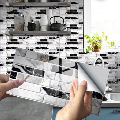Marble Rock Crystal Tile Stickers Self-adhesive Wear-resistant Floor