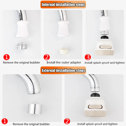 Supercharged Water-saving Faucet Shower Set