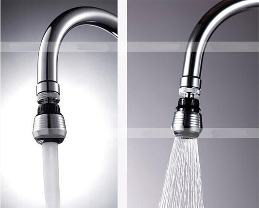 Plastic Imitation Metal Water-Saving Faucet – Universal 360-Degree Splash-Proof Kitchen Faucet