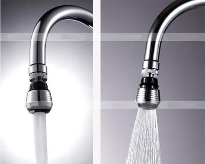 Plastic Imitation Metal Water-Saving Faucet – Universal 360-Degree Splash-Proof Kitchen Faucet