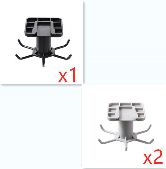360-Degree Rotating Kitchen Storage Rack – Multi-Row Hook Organizer