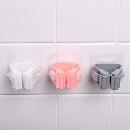 Powerful Non-Marking Mop Holder – Modern Single Hook Viscose Stand