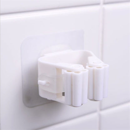 Powerful Non-Marking Mop Holder – Modern Single Hook Viscose Stand