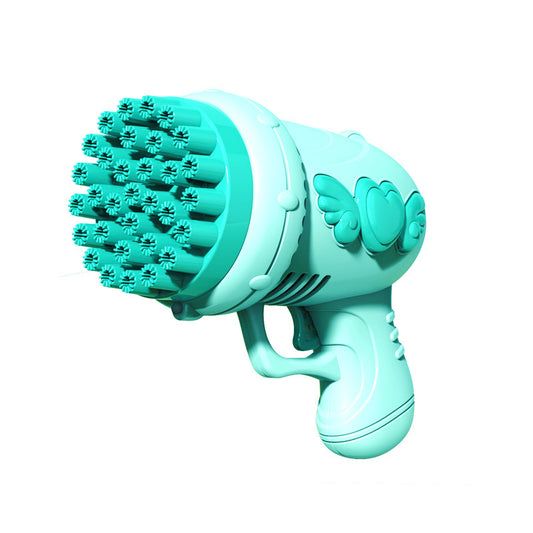32-Hole Angel Bubble Machine – Electric Luminous Bubble Gun for Kids