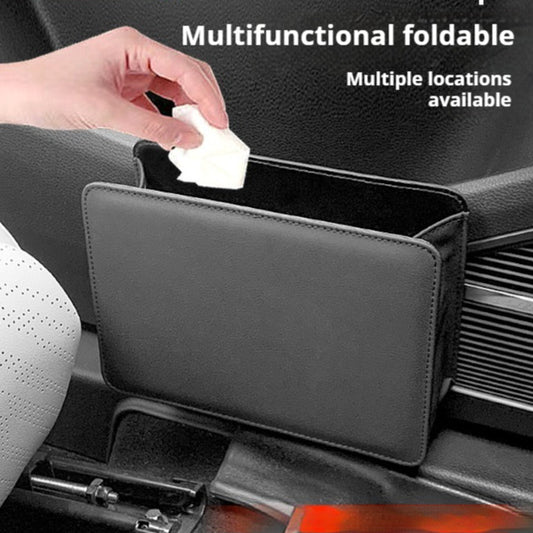 Car Door Hanging Leather Trash Container