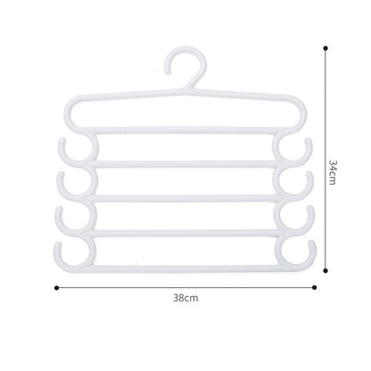 Stainless Steel Wardrobe Storage Type Pants Trousers Hanger Multi Layers Clothing Towel Storage Rack Closet Space Saver