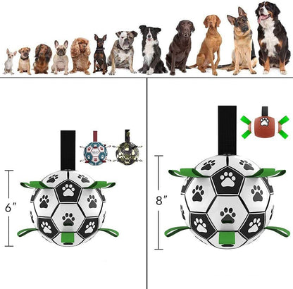 Interactive Dog Football Toy – Inflated Training Soccer Ball for Pets