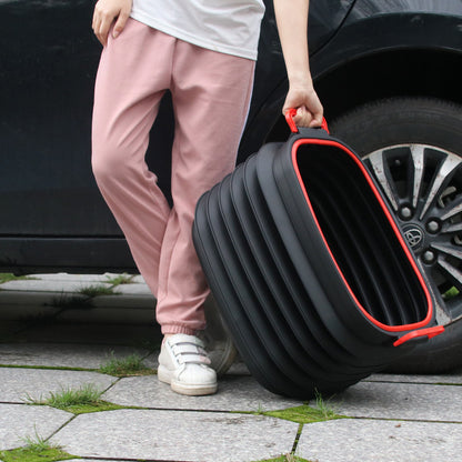 Multifunctional Retractable Car Garbage Can & Organizer | 37L Large Capacity