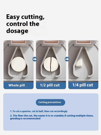Home Portable Pill Cutter Dispenser Portable