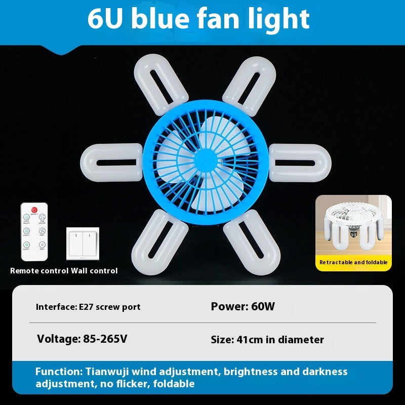 E Series Screw Fan Lamp – Smart Remote Control for Living Room and Bedroom