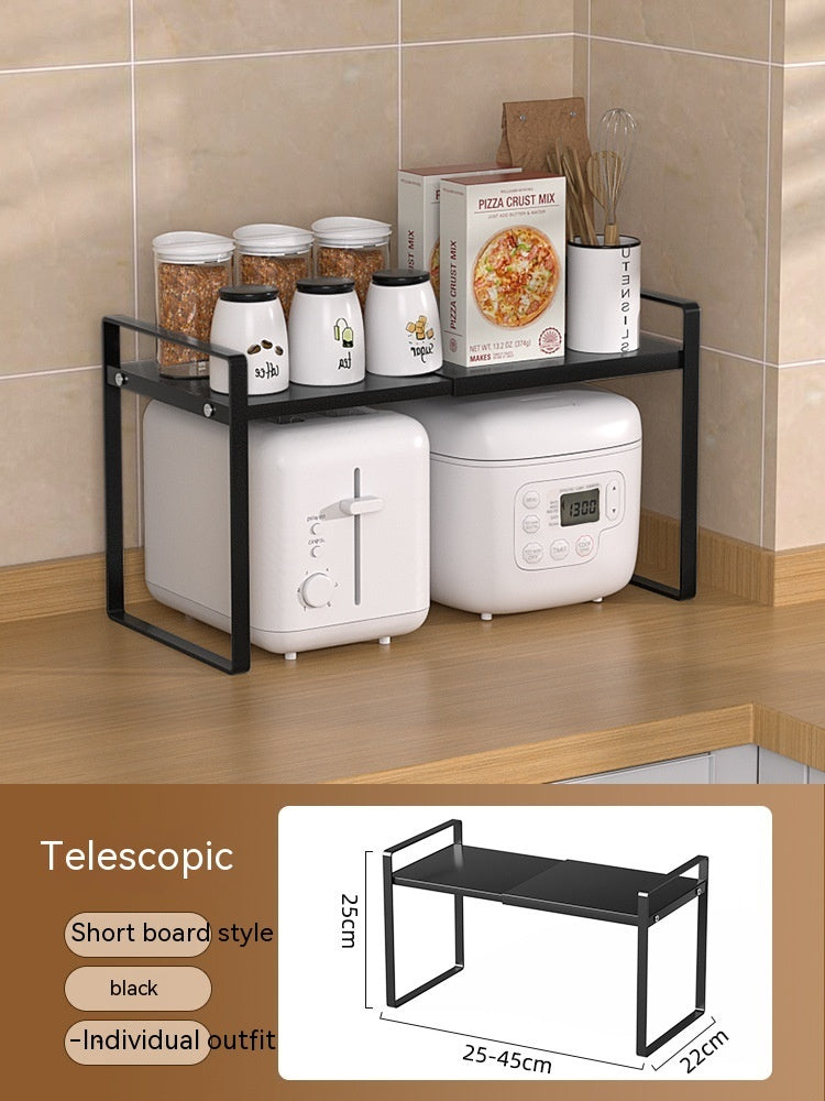 Kitchen Storage Retractable Cabinet Shelf – Multi-Purpose Detachable Organizer