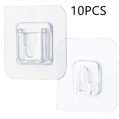 Punch-Free Mobile Fixed Socket Holder Rack Hook – Adhesive Wall-Mounted Organizer