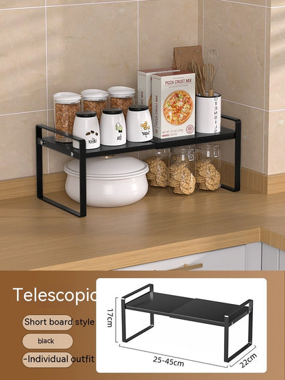 Kitchen Storage Retractable Cabinet Shelf – Multi-Purpose Detachable Organizer