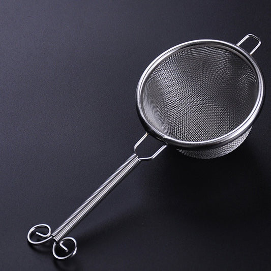 Double Stainless Steel Tea Drain Strainer – Compact and Durable Tea Filter