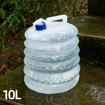 Outdoor PE Retractable Folding Bucket With Faucet