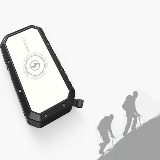 Wireless Solar Power Bank with Torch – Portable Phone Charging Accessory