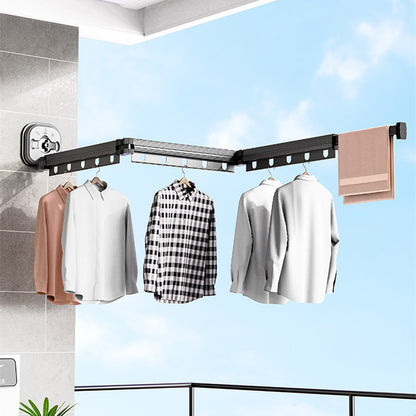 Foldable Suction Cup Clothes Drying Rack – Wall Mounted