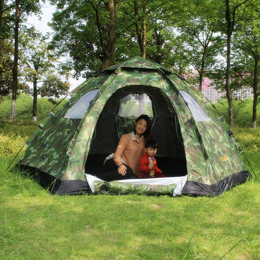 Automatic Outdoor Tent – Spacious Single-Layer Camping Tent for 6-8 People
