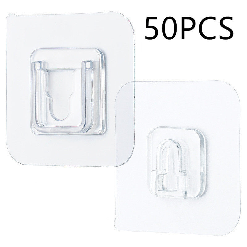 Punch-Free Mobile Fixed Socket Holder Rack Hook – Adhesive Wall-Mounted Organizer