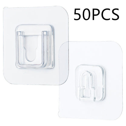 Punch-Free Mobile Fixed Socket Holder Rack Hook – Adhesive Wall-Mounted Organizer